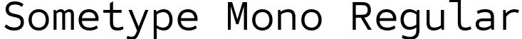 Sometype Mono Regular font - SometypeMono-Regular.otf