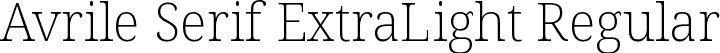 Avrile Serif ExtraLight Regular font - AvrileSerif-ExtraLight.ttf