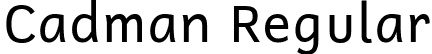 Cadman Regular font - Cadman_Roman.otf