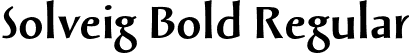 Solveig Bold Regular font - SolveigBold.otf