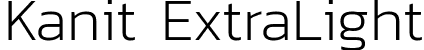 Kanit ExtraLight font - Kanit-ExtraLight.ttf