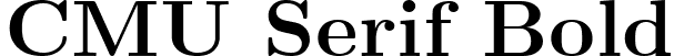 CMU Serif Bold font - cmunbx.ttf