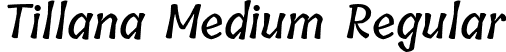 Tillana Medium Regular font - tillana-medium.ttf