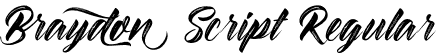 Braydon Script Regular font - Braydon Script.otf