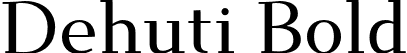 Dehuti Bold font - Dehuti-Bold.otf