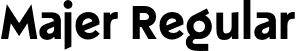 Majer Regular font - Majer.otf