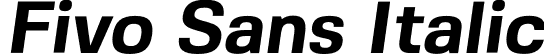 Fivo Sans Italic font - FivoSans-Bold-Oblique.otf