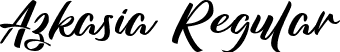 Azkasia Regular font - Azkasia Demo.ttf