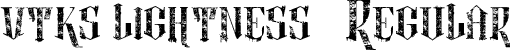 vtks lightness 2 Regular font - vtks lightness 2.ttf