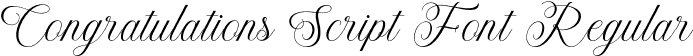 Congratulations Script Font Regular font - Congratulations.otf