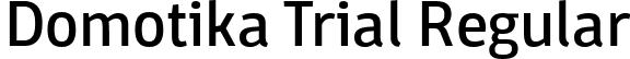 Domotika Trial Regular font - Domotika-Regular-trial.ttf