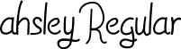 ahsley Regular font - ahsley.ttf