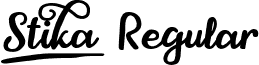 Stika Regular font - Stika Font.otf