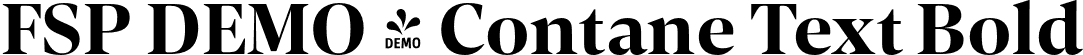 FSP DEMO - Contane Text Bold font - Fontspring-DEMO-contanetext-bold.otf