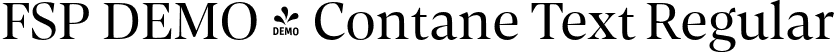 FSP DEMO - Contane Text Regular font - Fontspring-DEMO-contanetext-regular.otf