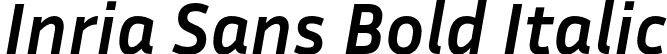 Inria Sans Bold Italic font - InriaSans-BoldItalic.otf