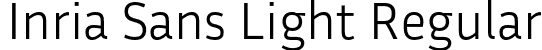 Inria Sans Light Regular font - InriaSans-Light.otf