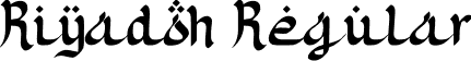 Riyadoh Regular font - Riyadoh.otf