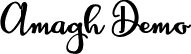 Amagh Demo font - Amagh Demo.ttf