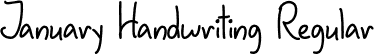 January Handwriting Regular font - January Handwriting - OTF.otf