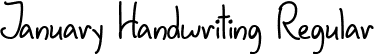 January Handwriting Regular font - January Handwriting - TTF.ttf