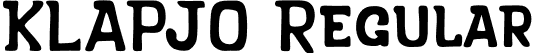 KLAPJO Regular font - KLAPJO Regular.otf