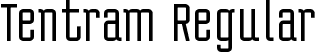 Tentram Regular font - Tentram Regular.otf