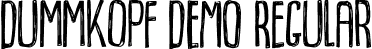 Dummkopf DEMO Regular font - dummkopfDEMO.otf