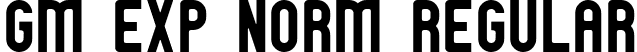 GM Exp Norm Regular font - GMEXN___.TTF