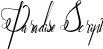 Paradise Script font - Paradise.otf