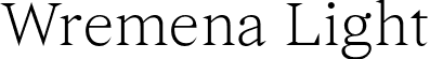 Wremena Light font - Wremena Light.otf