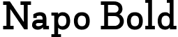 Napo Bold font - Napo-Bold-trial.ttf