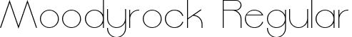 Moodyrock Regular font - Moodyrock.ttf