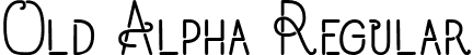 Old Alpha Regular font - Old Alpha.ttf