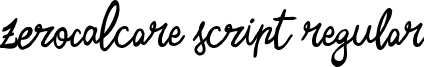 Zerocalcare Script Regular font - Zerocalcare-Script-trial.ttf