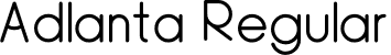 Adlanta Regular font - Adlanta.otf