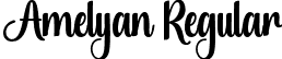 Amelyan Regular font - Amelyan.otf