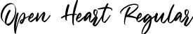 Open Heart Regular font - Open Heart.ttf