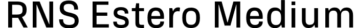 RNS Estero Medium font - RNSEstero-Medium.otf