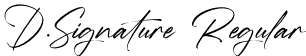 D.Signature Regular font - dsignature.ttf