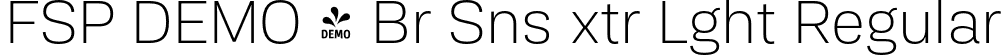 FSP DEMO - Br Sns xtr Lght Regular font - Fontspring-DEMO-barisans-extralight.otf