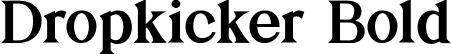 Dropkicker Bold font - Dropkicker-Bold.otf