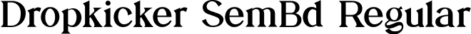 Dropkicker SemBd Regular font - Dropkicker-SemiBold.ttf