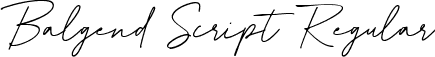 Balgend Script Regular font - Balgend-Script.ttf