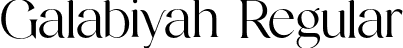 Galabiyah Regular font - Galabiyah.otf