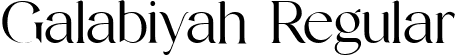 Galabiyah Regular font - Galabiyah.ttf