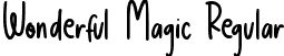 Wonderful Magic Regular font - Wonderful Magic.ttf