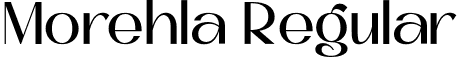 Morehla Regular font - Morehla-Regular.otf