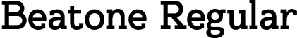 Beatone Regular font - Beatone.otf