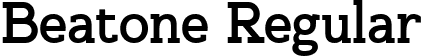 Beatone Regular font - Beatone.ttf